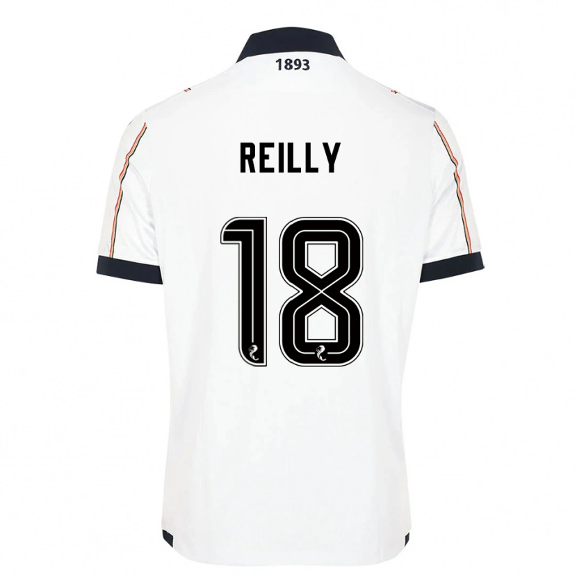 Danxen Mænd Charlie Reilly #18 Hvid Marineblå Rød Udebane Spillertrøjer 2025/26 Trøje T-Shirt