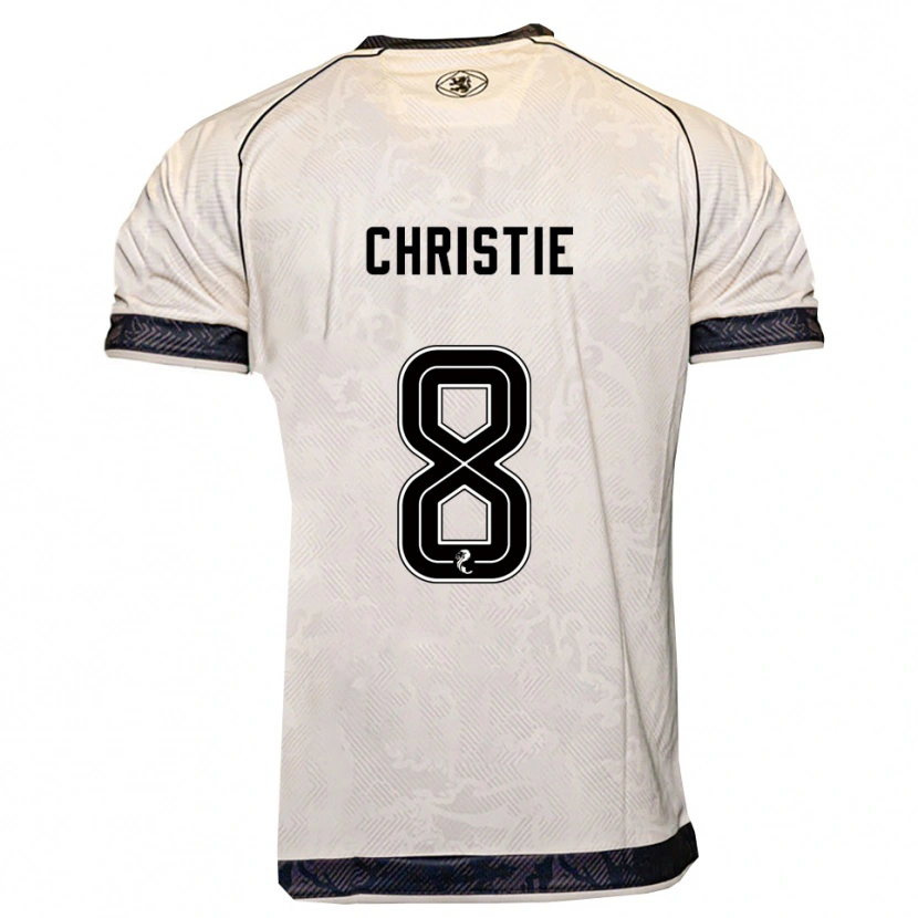 Danxen Mænd Summer Christie #8 Hvid Sort Udebane Spillertrøjer 2025/26 Trøje T-Shirt