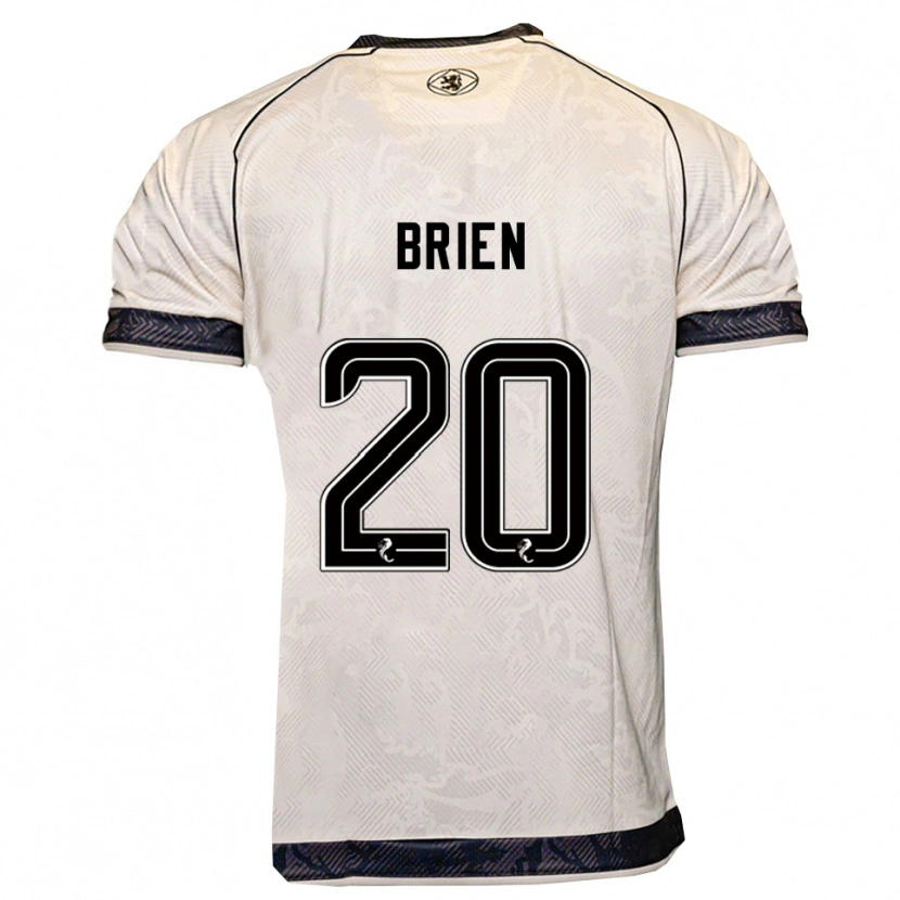 Danxen Mænd Freya Brien #20 Hvid Sort Udebane Spillertrøjer 2025/26 Trøje T-Shirt