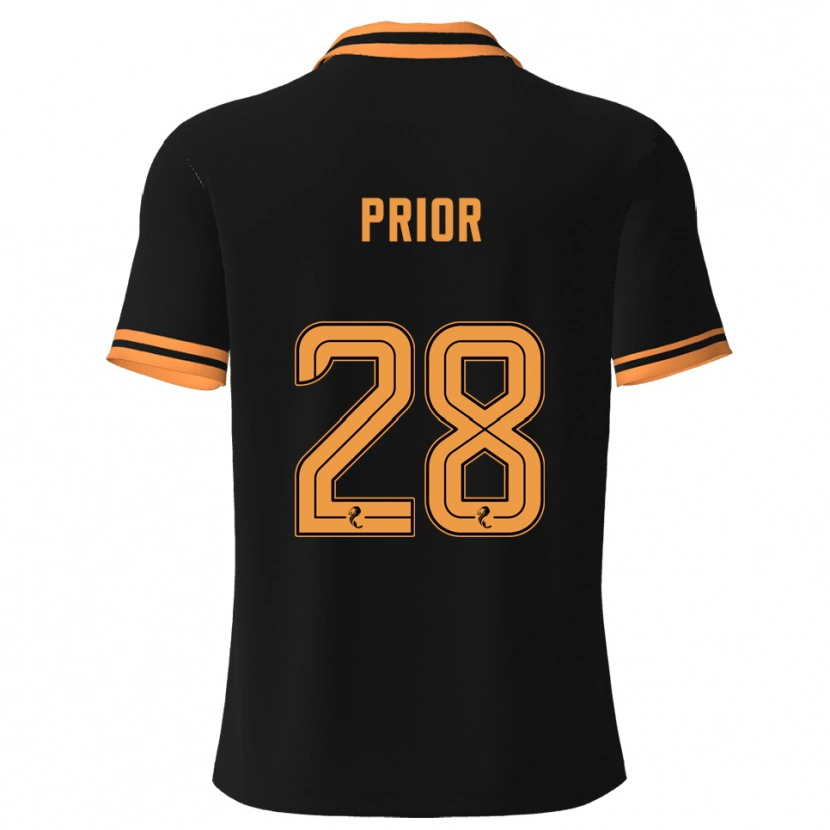 Danxen Mænd Jérôme Prior #28 Sort Gul Udebane Spillertrøjer 2025/26 Trøje T-Shirt