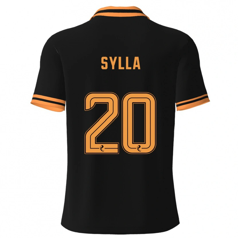 Danxen Mænd Mohamad Sylla #20 Sort Gul Udebane Spillertrøjer 2025/26 Trøje T-Shirt