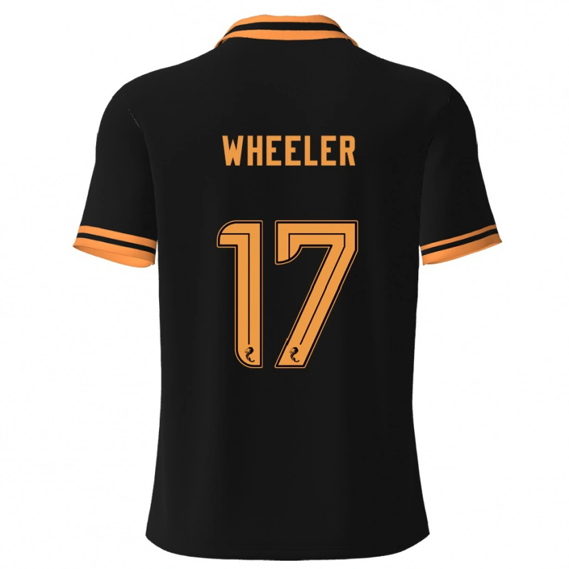 Danxen Mænd Jessica Wheeler #17 Sort Gul Udebane Spillertrøjer 2025/26 Trøje T-Shirt