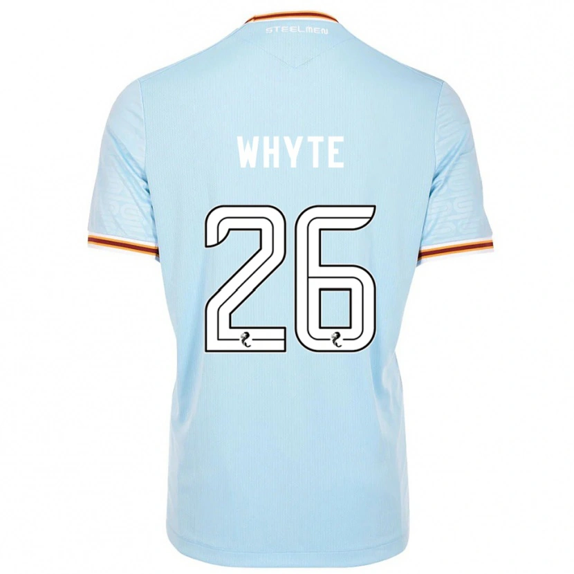 Danxen Mænd Olly Whyte #26 Lyseblå Udebane Spillertrøjer 2025/26 Trøje T-Shirt