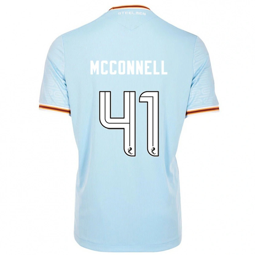 Danxen Mænd Jack Mcconnell #41 Lyseblå Udebane Spillertrøjer 2025/26 Trøje T-Shirt
