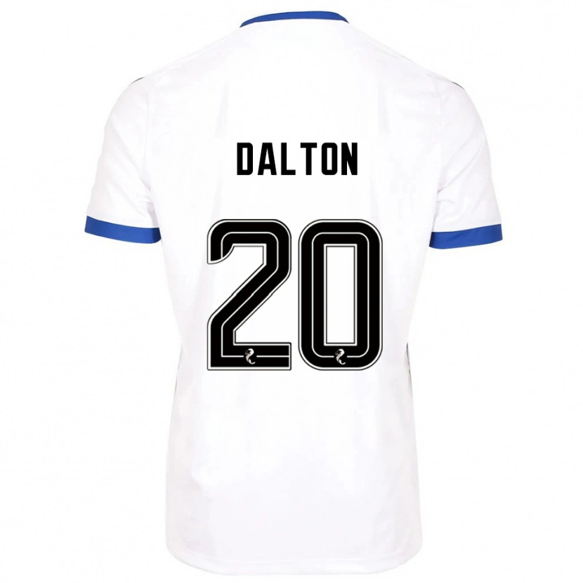 Danxen Mænd Sean Dalton #20 Hvid Blå Udebane Spillertrøjer 2025/26 Trøje T-Shirt