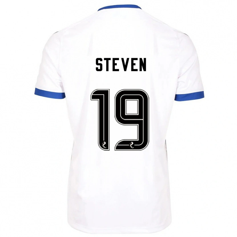 Danxen Mænd Taylor Steven #19 Hvid Blå Udebane Spillertrøjer 2025/26 Trøje T-Shirt