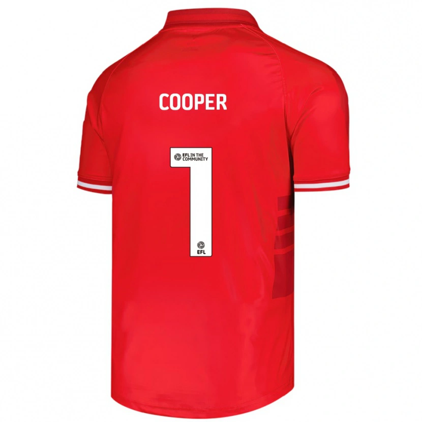 Danxen Kvinder Murphy Cooper #1 Rød Hvid Hjemmebane Spillertrøjer 2025/26 Trøje T-Shirt