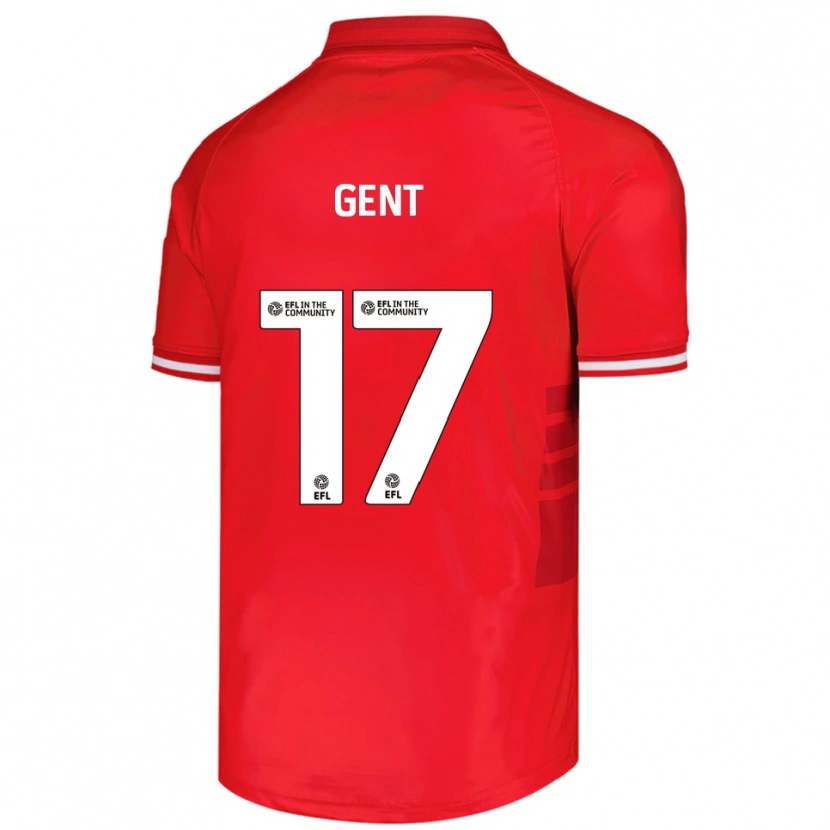 Danxen Kvinder Georgie Gent #17 Rød Hvid Hjemmebane Spillertrøjer 2025/26 Trøje T-Shirt