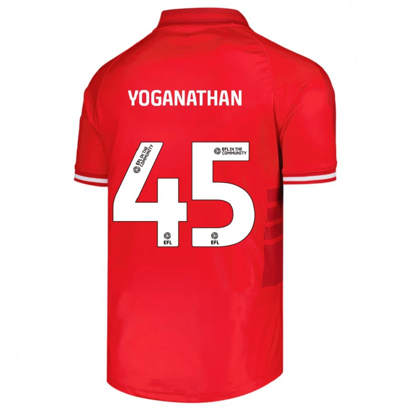 Danxen Kvinder Vimal Yoganathan #45 Rød Hvid Hjemmebane Spillertrøjer 2025/26 Trøje T-Shirt