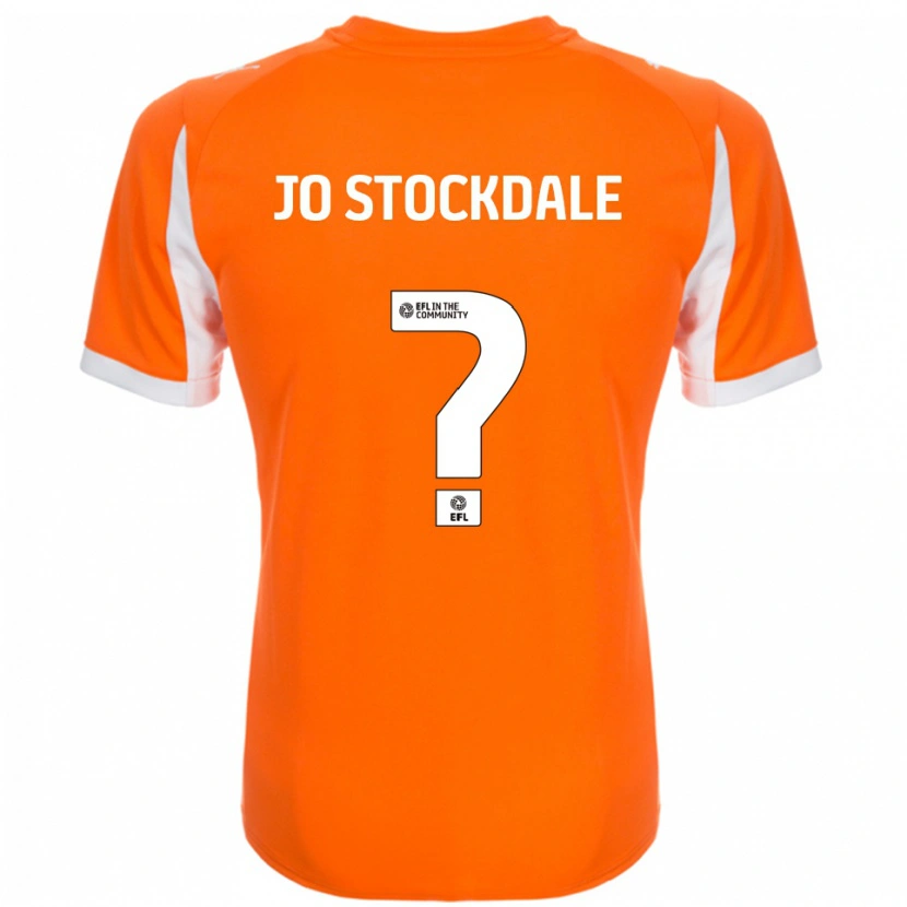 Danxen Kvinder Elly Jo Stockdale #0 Orange Hvid Hjemmebane Spillertrøjer 2025/26 Trøje T-Shirt