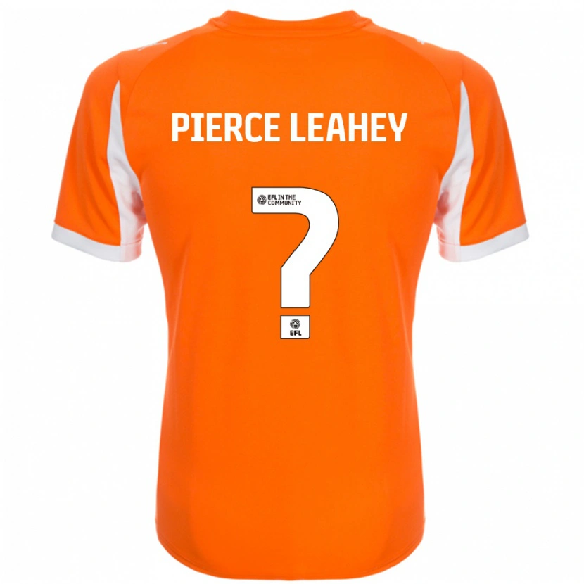 Danxen Kvinder Faye Pierce-Leahey #0 Orange Hvid Hjemmebane Spillertrøjer 2025/26 Trøje T-Shirt