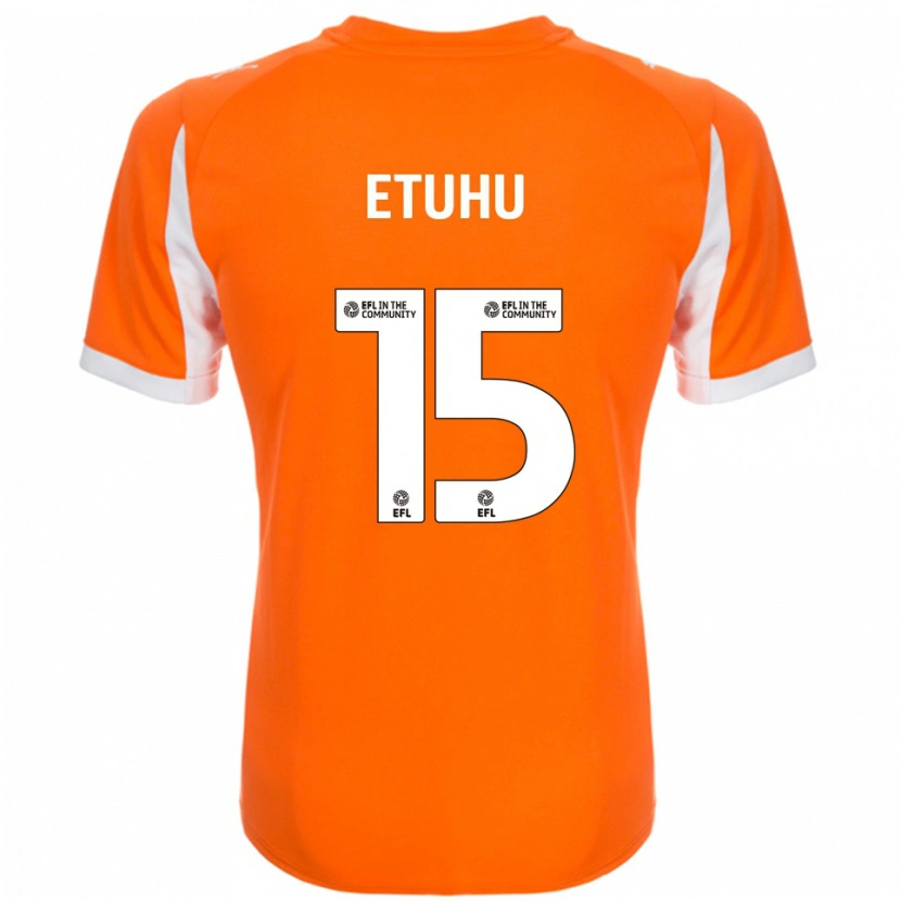 Danxen Kvinder Zaccai Etuhu #15 Orange Hvid Hjemmebane Spillertrøjer 2025/26 Trøje T-Shirt