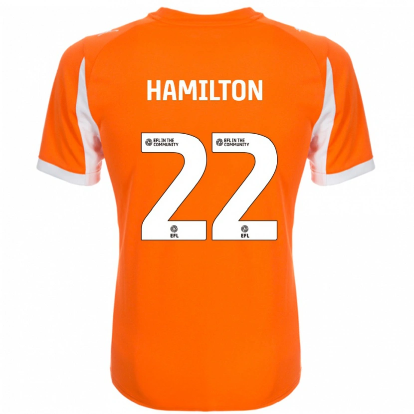 Danxen Kvinder Cj Hamilton #22 Orange Hvid Hjemmebane Spillertrøjer 2025/26 Trøje T-Shirt