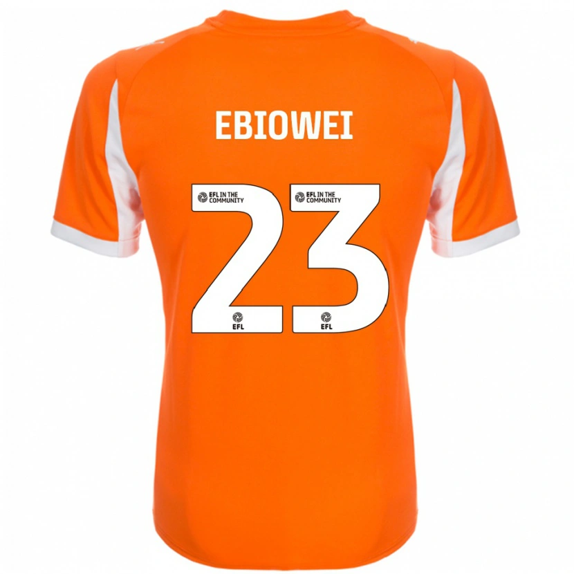 Danxen Kvinder Malcolm Ebiowei #23 Orange Hvid Hjemmebane Spillertrøjer 2025/26 Trøje T-Shirt