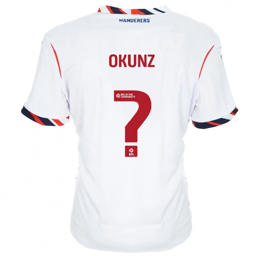 Danxen Kvinder Danny Okunz #0 Hvid Rød Hjemmebane Spillertrøjer 2025/26 Trøje T-Shirt