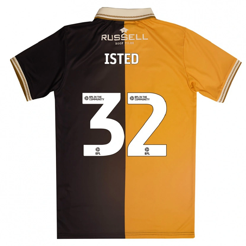 Danxen Kvinder Harry Isted #32 Gul Sort Hjemmebane Spillertrøjer 2025/26 Trøje T-Shirt