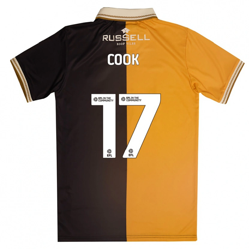 Danxen Kvinder Spencer Cook #17 Gul Sort Hjemmebane Spillertrøjer 2025/26 Trøje T-Shirt