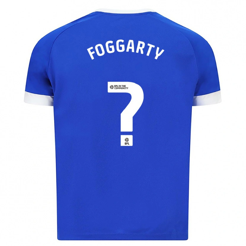 Danxen Kvinder Corey Foggarty #0 Blå Hvid Hjemmebane Spillertrøjer 2025/26 Trøje T-Shirt