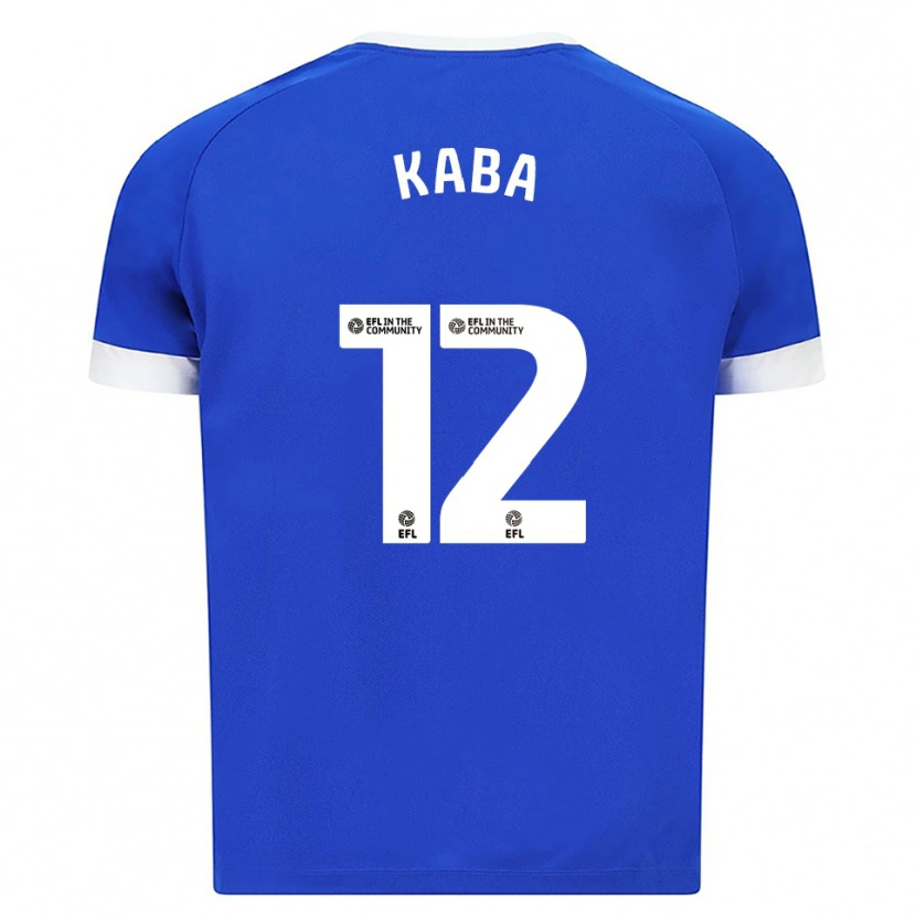 Danxen Kvinder Sekou Kaba #12 Blå Hvid Hjemmebane Spillertrøjer 2025/26 Trøje T-Shirt