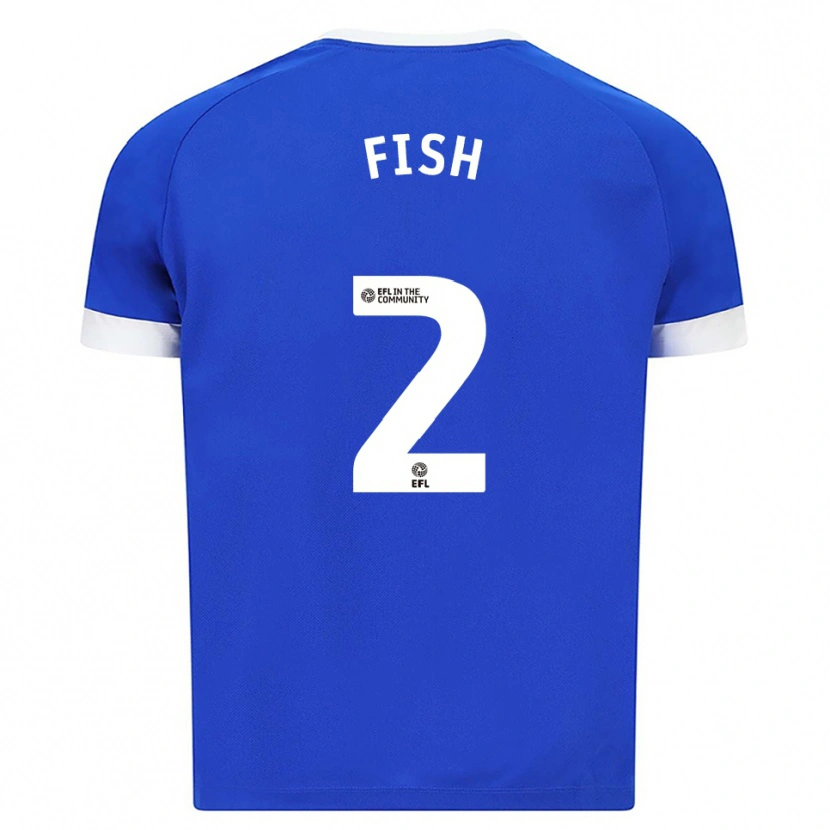 Danxen Kvinder Will Fish #2 Blå Hvid Hjemmebane Spillertrøjer 2025/26 Trøje T-Shirt