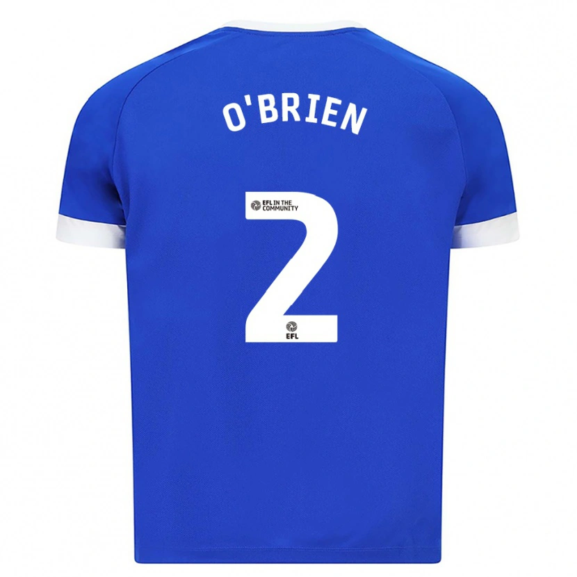 Danxen Kvinder Charlie O'brien #2 Blå Hvid Hjemmebane Spillertrøjer 2025/26 Trøje T-Shirt