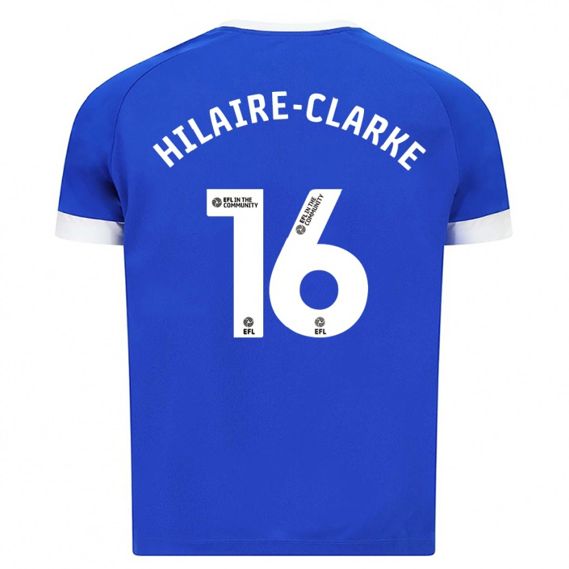 Danxen Kvinder Riley Hilaire-Clarke #16 Blå Hvid Hjemmebane Spillertrøjer 2025/26 Trøje T-Shirt