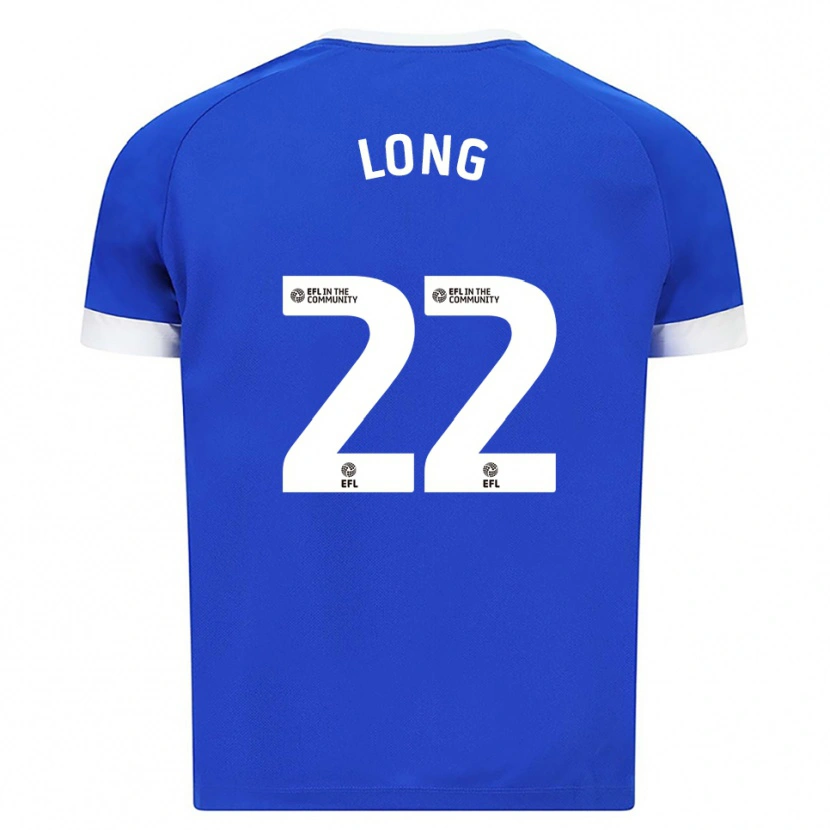 Danxen Kvinder Amy Long #22 Blå Hvid Hjemmebane Spillertrøjer 2025/26 Trøje T-Shirt