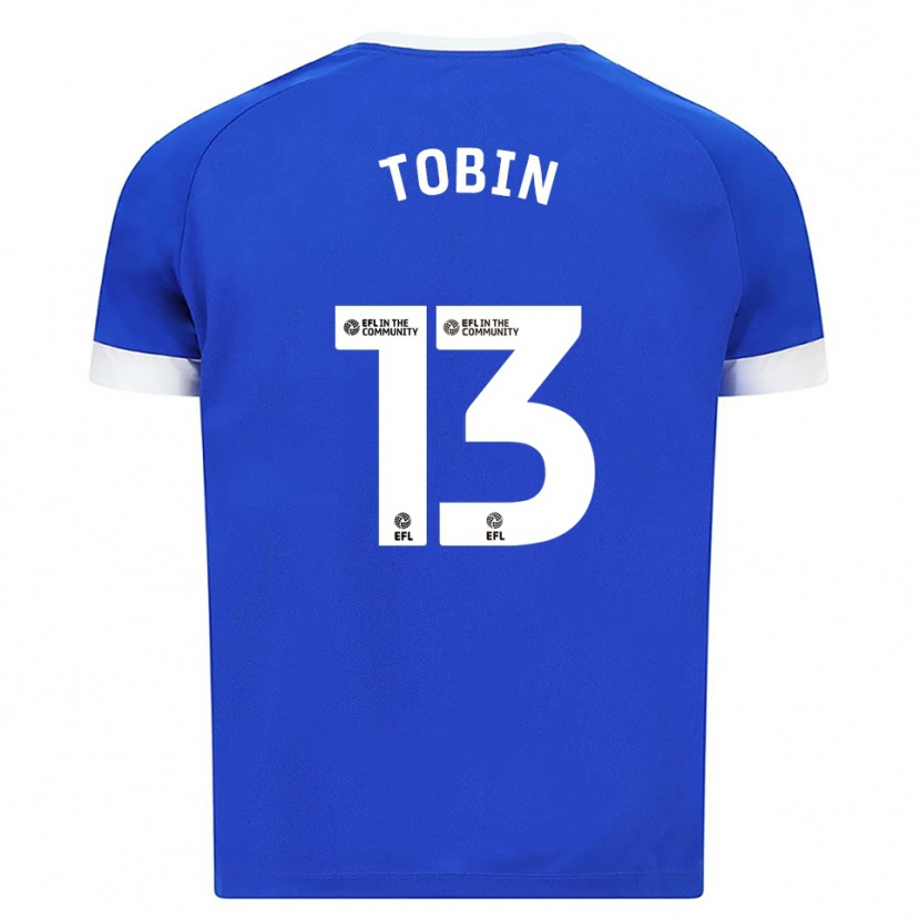 Danxen Kvinder Tiger Tobin #13 Blå Hvid Hjemmebane Spillertrøjer 2025/26 Trøje T-Shirt