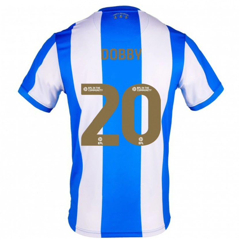 Danxen Kvinder Sarah Dobby #20 Blå Hvid Hjemmebane Spillertrøjer 2025/26 Trøje T-Shirt