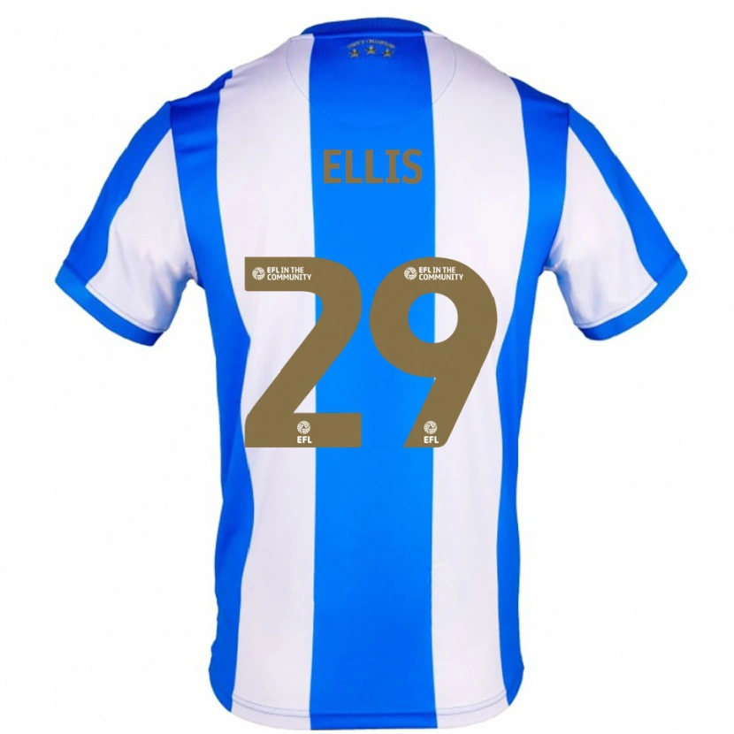 Danxen Kvinder Molly Ellis #29 Blå Hvid Hjemmebane Spillertrøjer 2025/26 Trøje T-Shirt