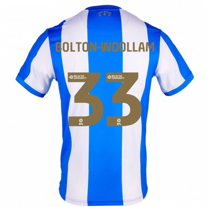 Danxen Kvinder Kacey Bolton-Woollam #33 Blå Hvid Hjemmebane Spillertrøjer 2025/26 Trøje T-Shirt