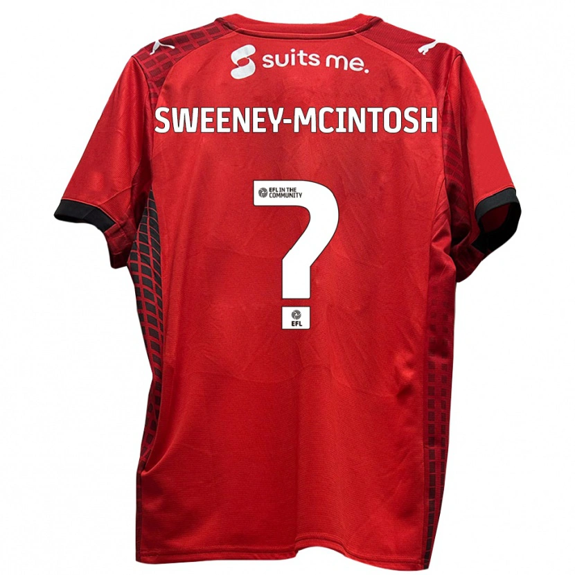 Danxen Kvinder Brogan Sweeney-Mcintosh #0 Rød Sort Hjemmebane Spillertrøjer 2025/26 Trøje T-Shirt