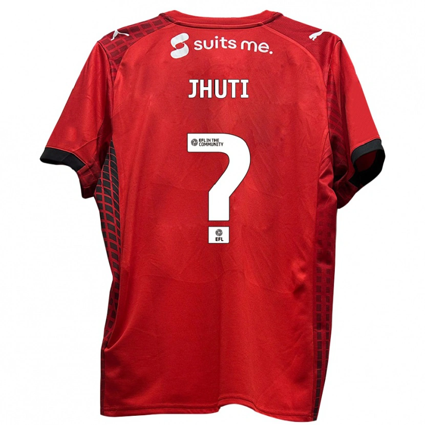Danxen Kvinder Reece Jhuti #0 Rød Sort Hjemmebane Spillertrøjer 2025/26 Trøje T-Shirt