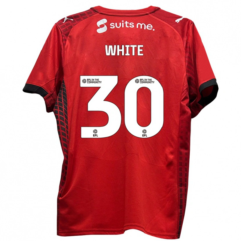 Danxen Kvinder Joe White #30 Rød Sort Hjemmebane Spillertrøjer 2025/26 Trøje T-Shirt