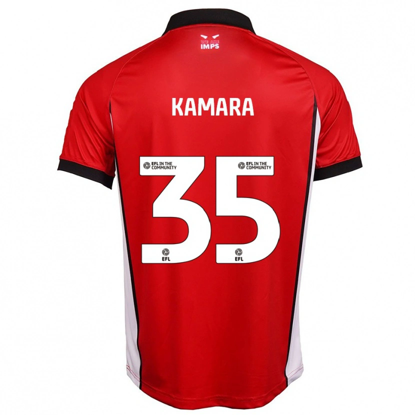Danxen Kvinder Mj Kamara #35 Rød Hvid Hjemmebane Spillertrøjer 2025/26 Trøje T-Shirt