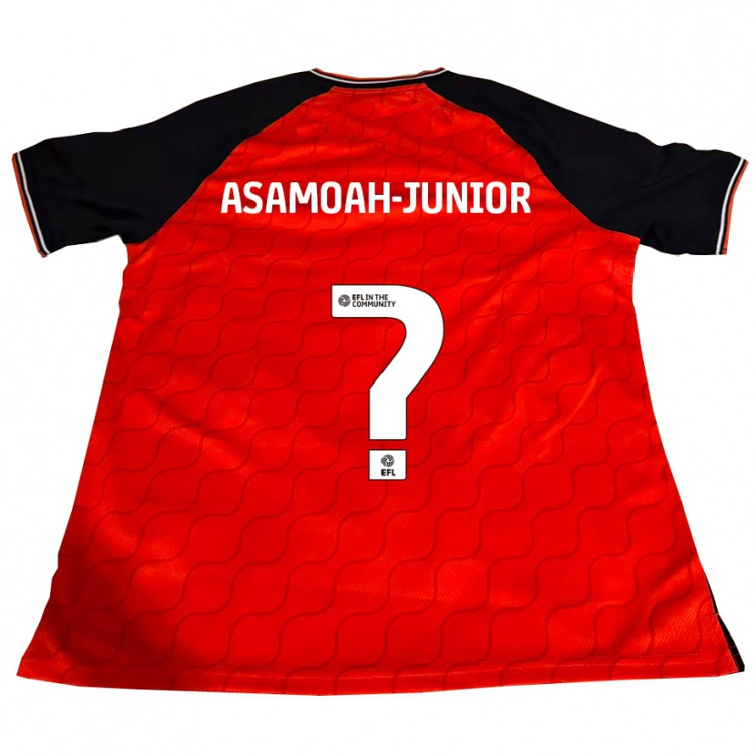 Danxen Kvinder Lloyd Asamoah-Junior #0 Orange Sort Hvid Hjemmebane Spillertrøjer 2025/26 Trøje T-Shirt