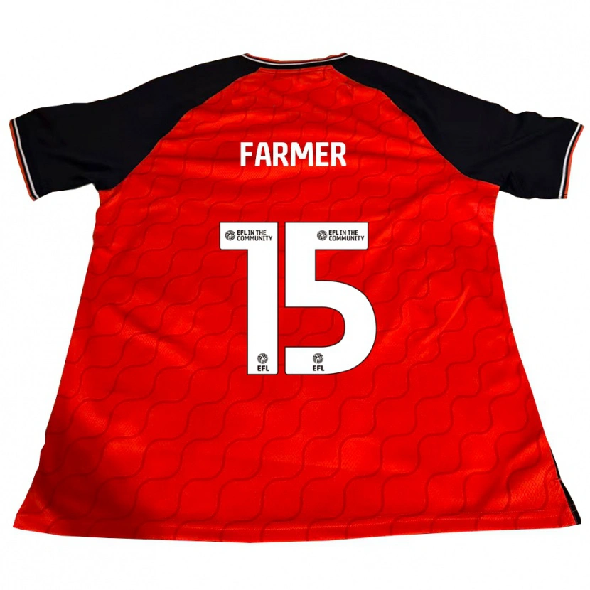 Danxen Kvinder Nicole Farmer #15 Orange Sort Hvid Hjemmebane Spillertrøjer 2025/26 Trøje T-Shirt