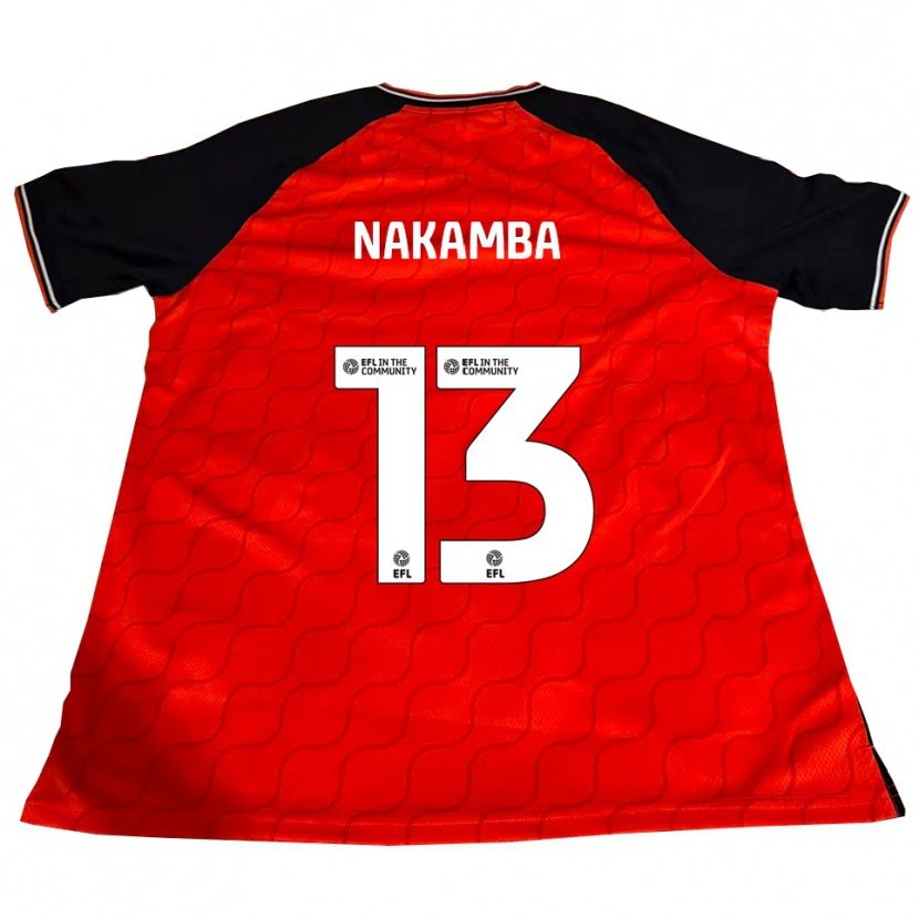 Danxen Kvinder Marvelous Nakamba #13 Orange Sort Hvid Hjemmebane Spillertrøjer 2025/26 Trøje T-Shirt
