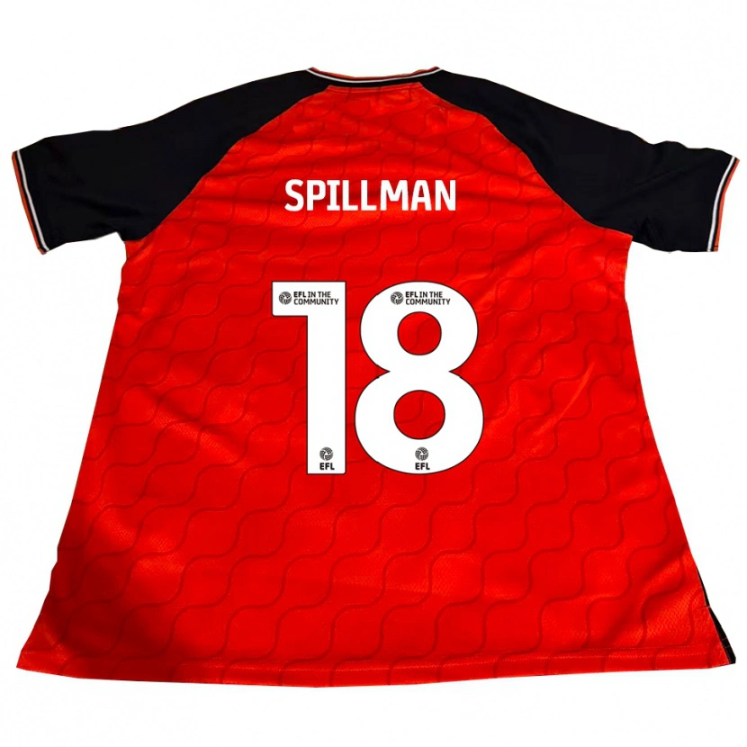 Danxen Kvinder Gabriella Spillman #18 Orange Sort Hvid Hjemmebane Spillertrøjer 2025/26 Trøje T-Shirt