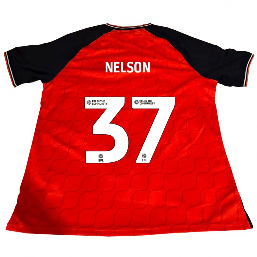 Danxen Kvinder Zack Nelson #37 Orange Sort Hvid Hjemmebane Spillertrøjer 2025/26 Trøje T-Shirt