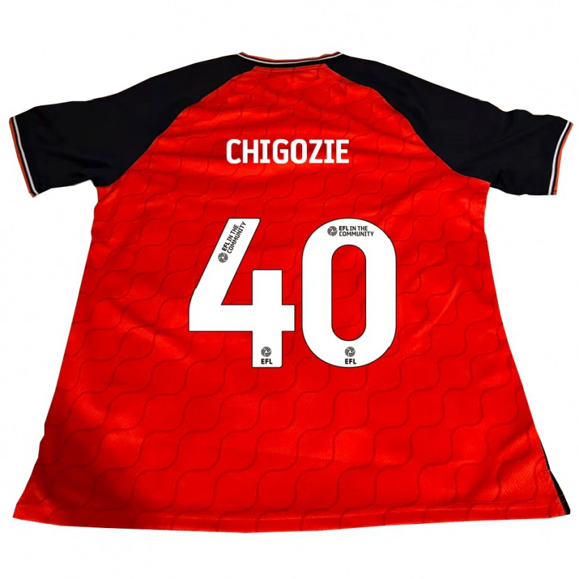 Danxen Kvinder Christian Chigozie #40 Orange Sort Hvid Hjemmebane Spillertrøjer 2025/26 Trøje T-Shirt