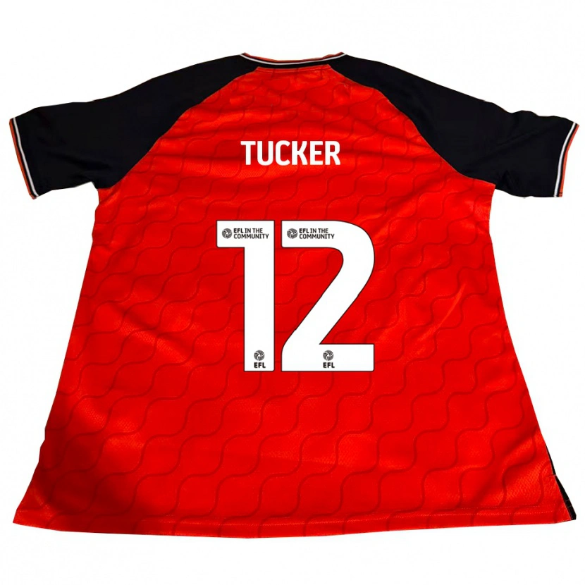 Danxen Kvinder Nancy Tucker #12 Orange Sort Hvid Hjemmebane Spillertrøjer 2025/26 Trøje T-Shirt