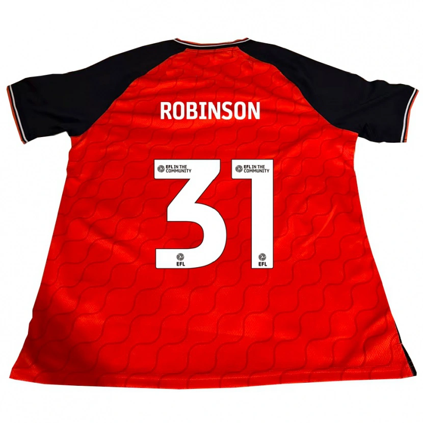 Danxen Kvinder Leah Robinson #31 Orange Sort Hvid Hjemmebane Spillertrøjer 2025/26 Trøje T-Shirt