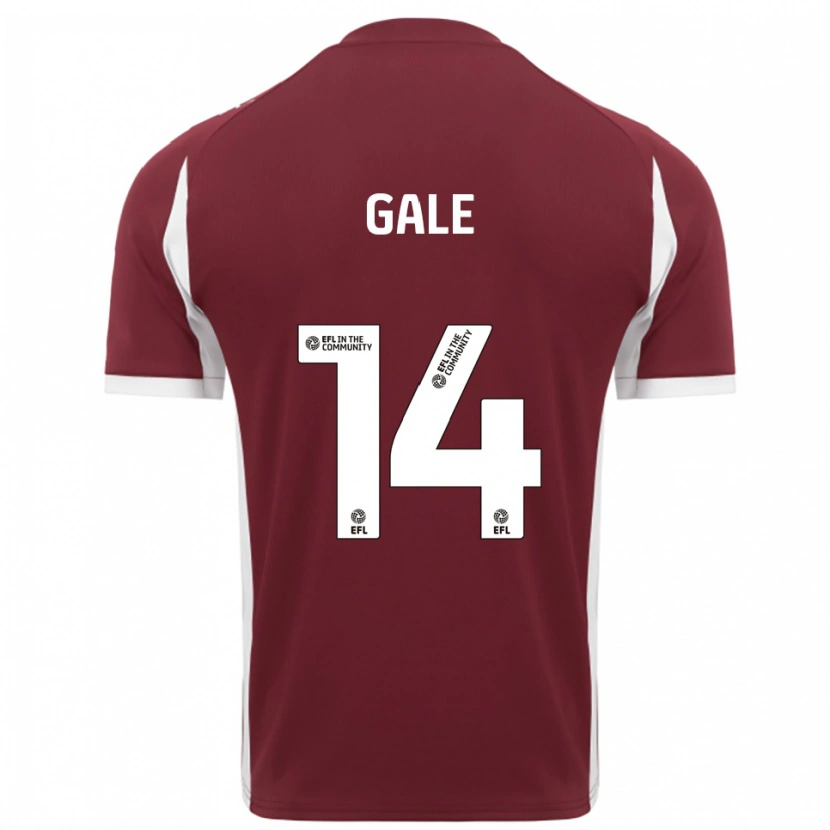 Danxen Kvinder Georgia Gale #14 Burgunder Hvid Hjemmebane Spillertrøjer 2025/26 Trøje T-Shirt