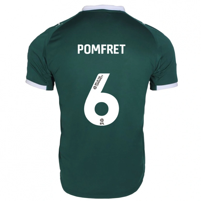 Danxen Kvinder Taya Pomfret #6 Grøn Hvid Hjemmebane Spillertrøjer 2025/26 Trøje T-Shirt