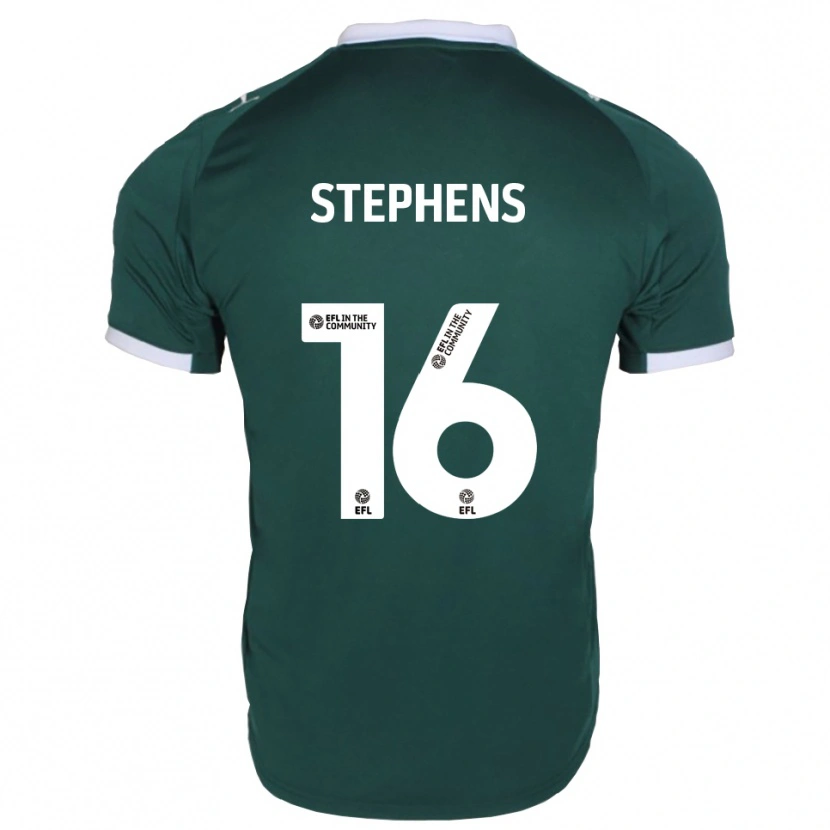 Danxen Kvinder Ella Stephens #16 Grøn Hvid Hjemmebane Spillertrøjer 2025/26 Trøje T-Shirt