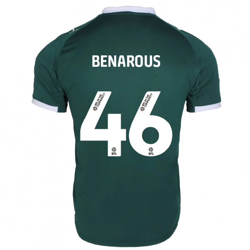Danxen Kvinder Ayman Benarous #46 Grøn Hvid Hjemmebane Spillertrøjer 2025/26 Trøje T-Shirt