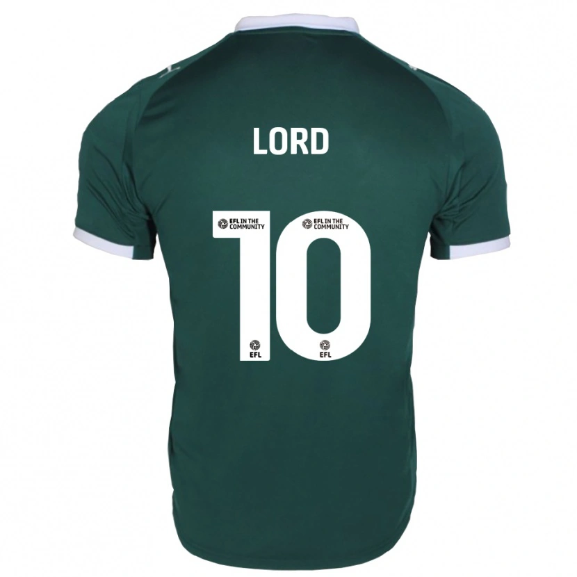 Danxen Kvinder Sam Lord #10 Grøn Hvid Hjemmebane Spillertrøjer 2025/26 Trøje T-Shirt