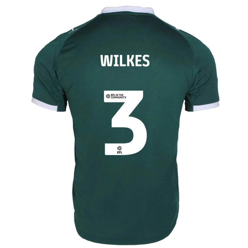 Danxen Kvinder Finley Wilkes #3 Grøn Hvid Hjemmebane Spillertrøjer 2025/26 Trøje T-Shirt