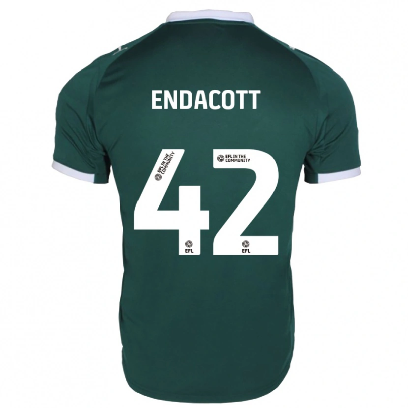 Danxen Kvinder Jack Endacott #42 Grøn Hvid Hjemmebane Spillertrøjer 2025/26 Trøje T-Shirt